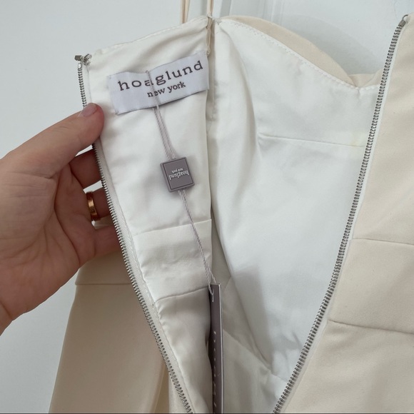 100% Silk Crepe Designer Mini Cocktail Dress - Picture 8 of 12